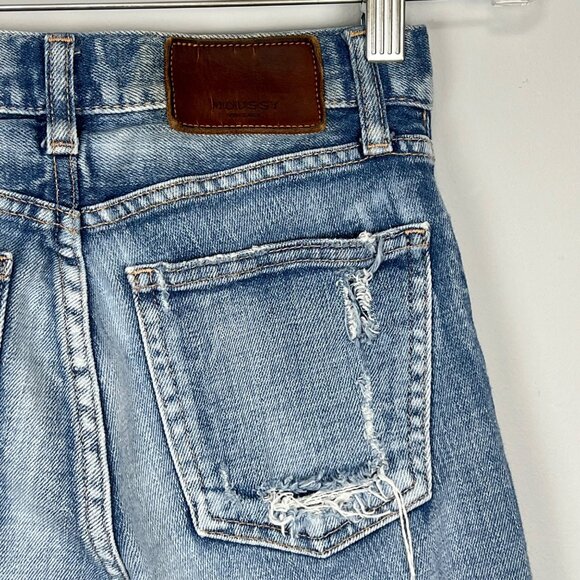 Moussy Vintage Womens Lenwood Mid-Rise Cropped Skinny Jeans Distressed size 23 - Picture 11 of 15